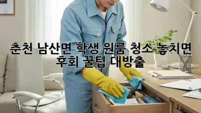 춘천 남산면 학생 원룸 청소🧹 놓치면 후회! 꿀팁 대방출🍯